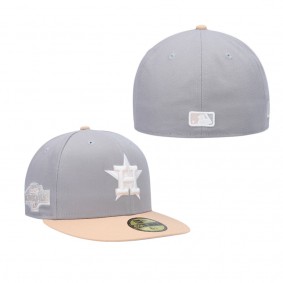 Men's Houston Astros Gray Peach 2004 MLB All-Star Game Purple Undervisor 59FIFTY Fitted Hat