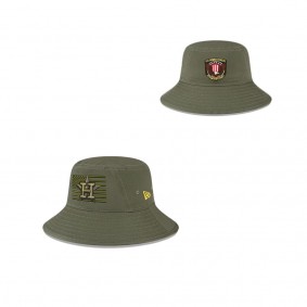 Men's Houston Astros Green 2023 Armed Forces Day Bucket Hat
