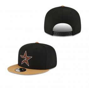 Houston Astros Jet Black 9FIFTY Snapback Hat