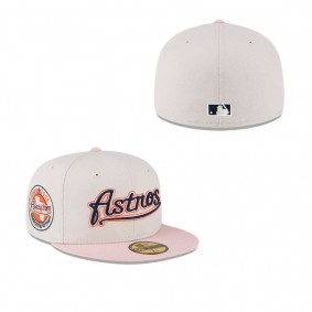 Houston Astros Just Caps Stone Pink 59FIFTY Fitted Hat