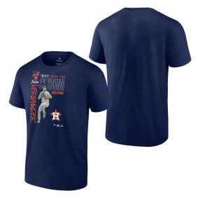 Men's Houston Astros Justin Verlander Navy 2022 AL Cy Young Award Winner T-Shirt