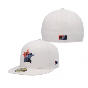 Men's Houston Astros Khaki Stone Dim Undervisor 59FIFTY Fitted Hat