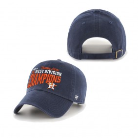 Men's Houston Astros '47 Navy 2023 AL West Division Champions Clean Up Adjustable Hat