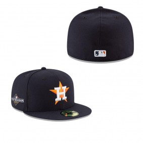 Men's Houston Astros Navy 2023 Postseason Side Patch 59FIFTY Fitted Hat
