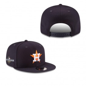 Men's Houston Astros Navy 2023 Postseason 9FIFTY Snapback Hat