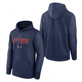 Men's Houston Astros Navy Authentic Collection Pregame Performance Pullover Hoodie