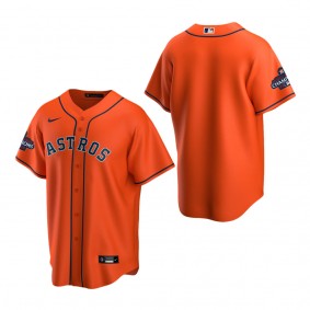 Houston Astros Orange 2022 World Series Champions Alternate Replica Jersey