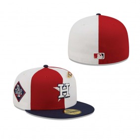 Houston Astros Pinwheel Americana Red 59FIFTY Fitted Hat