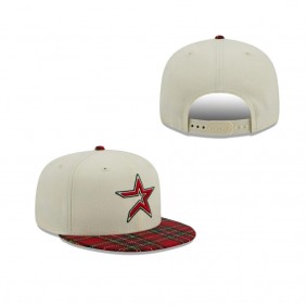 Houston Astros Plaid Visor 9FIFTY Snapback Hat