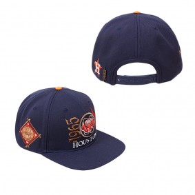 Men's Houston Astros Pro Standard Navy Cooperstown Collection Years Snapback Hat