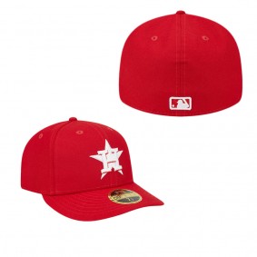 Men's Houston Astros Scarlet Low Profile 59FIFTY Fitted Hat