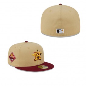 Men's Houston Astros Vegas Gold Cardinal 59FIFTY Fitted Hat