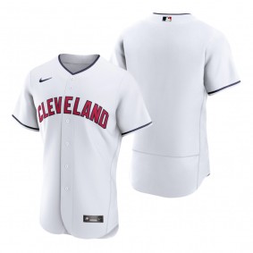 Men's Cleveland Indians Nike Black White Authentic Alternate Jersey
