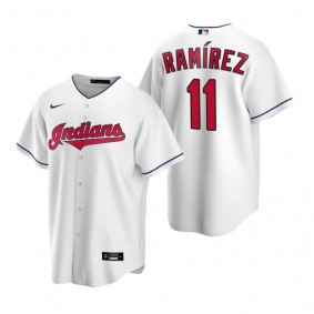 Men's Cleveland Indians Jose Ramirez Nike White Replica Home Jersey