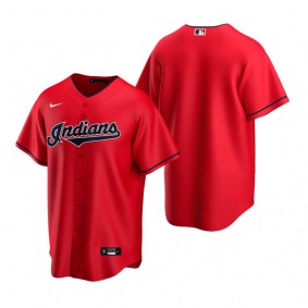 Men's Cleveland Indians Nike Red Replica Alternate Jersey