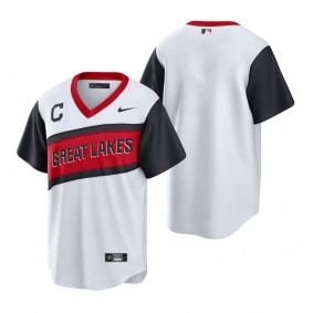 Cleveland Indians Nike White 2021 Little League Classic Home Replica Jersey