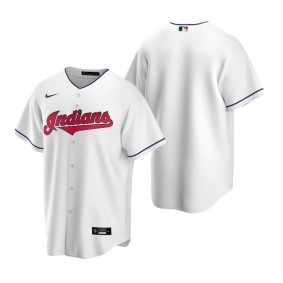 Men's Cleveland Indians Nike White Replica Home Jersey