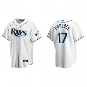 Isaac Paredes Men's Tampa Bay Rays Nike White 25th Anniversary Home Replica Jersey