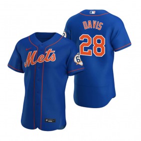 Men's New York Mets J.D. Davis Royal 60th Anniversary Alternate Authentic Jersey