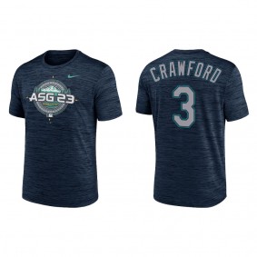 J.P. Crawford Navy 2023 MLB All-Star Game Compass Velocity Performance T-Shirt