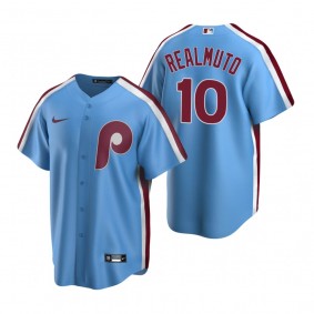 Philadelphia Phillies J.T. Realmuto Nike Light Blue Cooperstown Collection Road Jersey