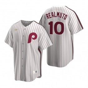 Philadelphia Phillies J.T. Realmuto Nike White Cooperstown Collection Home Jersey