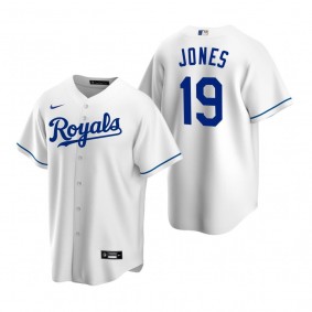 Kansas City Royals JaCoby Jones Nike White Replica Home Jersey