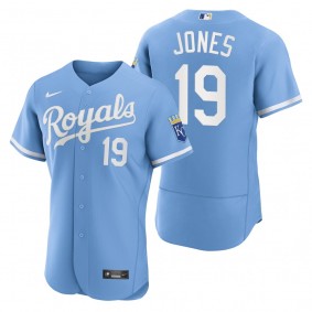 Men's Kansas City Royals JaCoby Jones Powder Blue Authentic Jersey