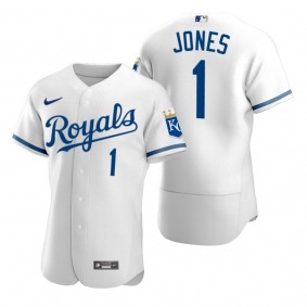 Men's Kansas City Royals JaCoby Jones White Authentic Jersey