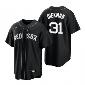 Boston Red Sox Jake Diekman Nike Black White Replica Official Jersey