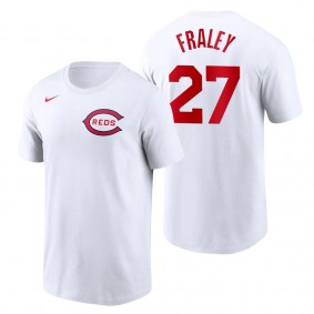 Reds Jake Fraley White 2022 Field of Dreams T-Shirt