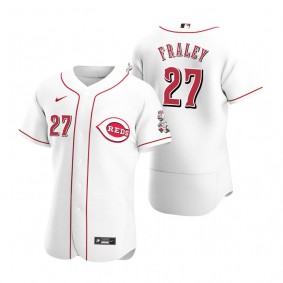 Men's Cincinnati Reds Jake Fraley White Authentic Home Jersey