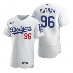 Men's Los Angeles Dodgers James Outman White Authentic Home Jersey