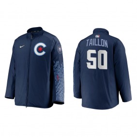 Jameson Taillon Chicago Cubs Nike Navy City Connect Dugout Full-Zip Jacket