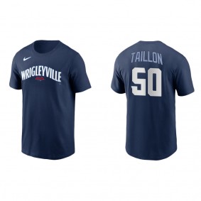 Jameson Taillon Chicago Cubs Nike Navy City Connect Name & Number T-Shirt