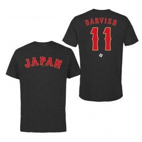 Men's Japan Baseball Yu Darvish LEGENDS Black 2023 World Baseball Classic Name & Number T-Shirt
