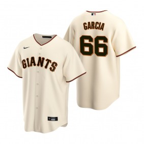 San Francisco Giants Jarlin Garcia Nike Cream Replica Home Jersey