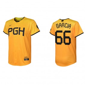 Jarlin Garcia Youth Pittsburgh Pirates Gold 2023 City Connect Jersey