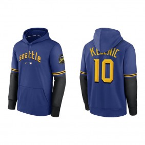 Jarred Kelenic Seattle Mariners Royal 2023 City Connect Pregame Performance Pullover Hoodie