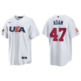 Jason Adam Men's USA Baseball White 2023 World Baseball Classic Replica Jersey