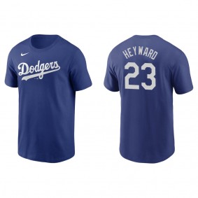 Jason Heyward Men's Los Angeles Dodgers Cody Bellinger Nike Royal Name & Number T-Shirt