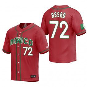 Javier Assad Mexico Baseball Red 2023 World Baseball Classic Replica Jersey