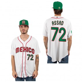 Javier Assad Mexico Baseball White 2023 World Baseball Classic Replica Jersey