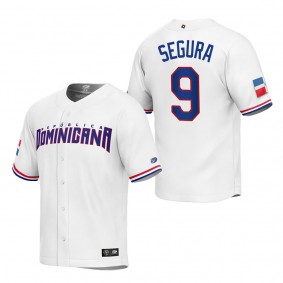 Jean Segura Men's Dominican Republic Baseball White 2023 World Baseball Classic Replica Jersey
