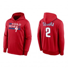 Jean Segura Philadelphia Phillies Red 2022 World Series Authentic Collection Dugout Pullover Hoodie