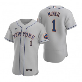 Men's New York Mets Jeff McNeil Gray Authentic Road Jersey