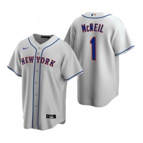 Men's New York Mets Jeff McNeil Nike Gray Replica Road Jersey
