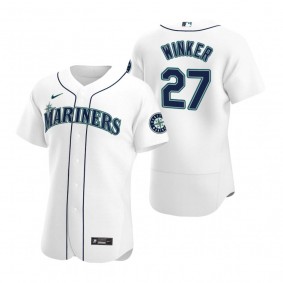 Men's Seattle Mariners Jesse Winker White Authentic Home Jersey