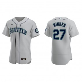 Jesse Winker Seattle Mariners Gray Alternate Authentic Jersey