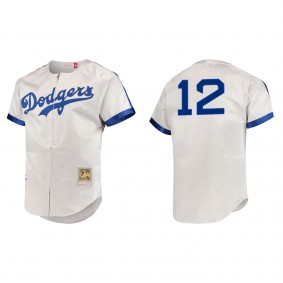 Joey Gallo Men's Brooklyn Dodgers Jackie Robinson Mitchell & Ness Gray Cooperstown Collection Authentic Jersey